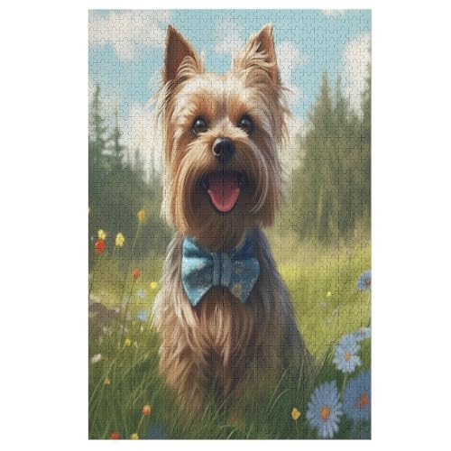 Puzzle Für Erwachsene 1000 Teile - Yorkshire Terrier Puzzle - Animal - Für Kinder Dekompressionsspielzeug Für Kinder Dekompressionspuzzle Größe: 1000 PCS von NEylim