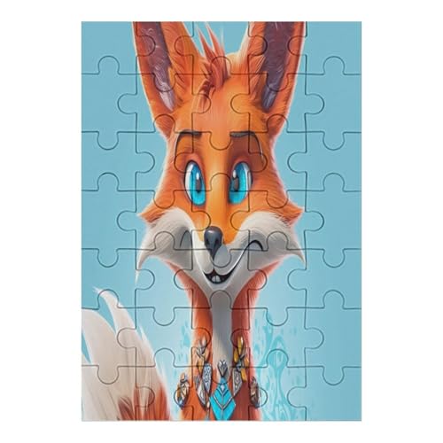 Puzzle Für Erwachsene 35 Teile - Süßer Fuchs Puzzle - - Für Kinder Dekompressionsspielzeug Für Kinder Dekompressionspuzzle Größe: 35 PCS von NEylim