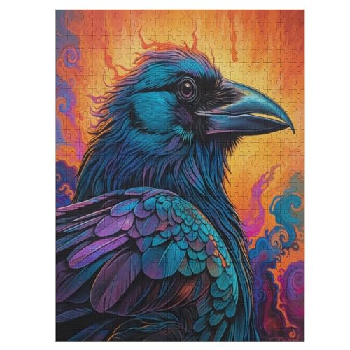 Puzzle Für Erwachsene 500 Teile - Crow Puzzle - - Für Kinder Dekompressionsspielzeug Für Kinder Dekompressionspuzzle Größe: 500 PCS von NEylim