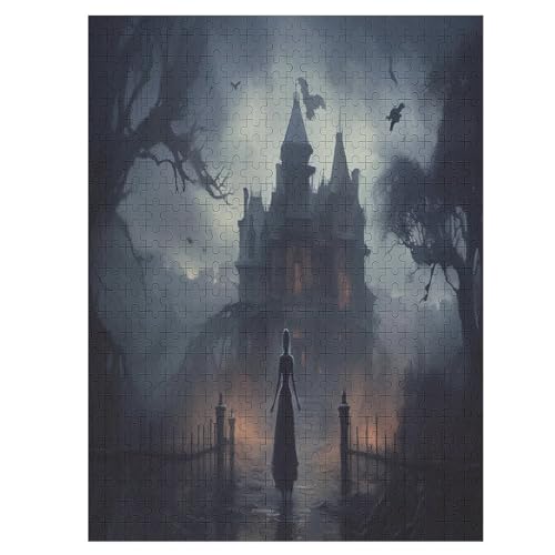 Puzzle Für Erwachsene 500 Teile - Haunted Elegance Puzzle - - Für Kinder Dekompressionsspielzeug Für Kinder Dekompressionspuzzle Größe: 500 PCS von NEylim