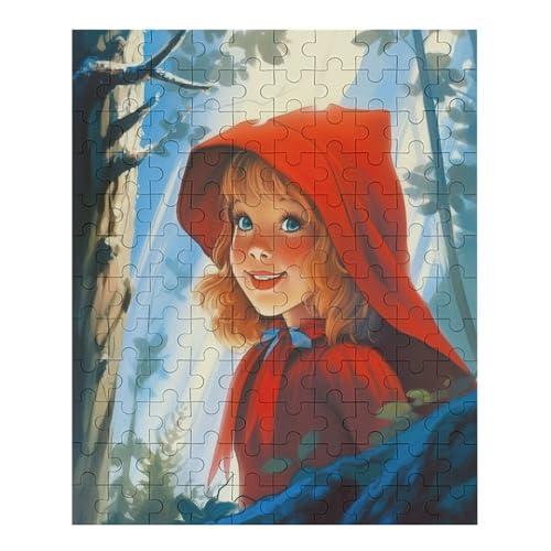 Rotkäppchen - 70 Teile Puzzle – - Hochauflösendes - Gelegenheitsspiel – 70 Teile Holzpuzzle 70 PCS von NEylim