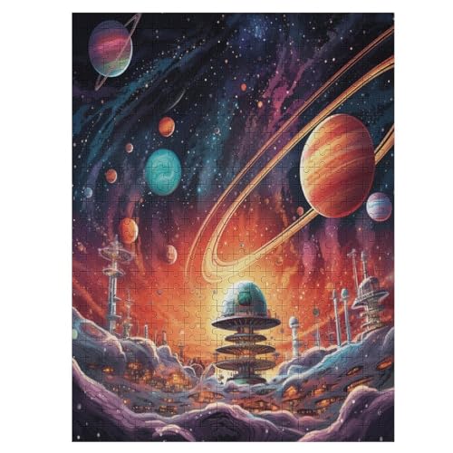 Space Glaxy - 500 Teile Puzzle – - Hochauflösendes - Gelegenheitsspiel – 500 Teile Holzpuzzle 500 PCS von NEylim