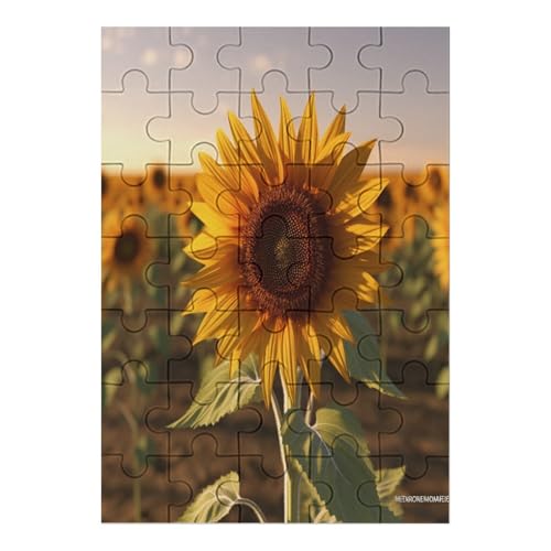 Sunflowers - 35 Teile Puzzle – - Hochauflösendes - Gelegenheitsspiel – 35 Teile Holzpuzzle 35 PCS von NEylim
