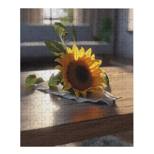 Sunflowers Puzzle 120 PCS - Erwachsenenpuzzle Mit - Geschicklichkeitsspiel Für Die Ganze Familie - Ideal Als Holzpuzzle von NEylim