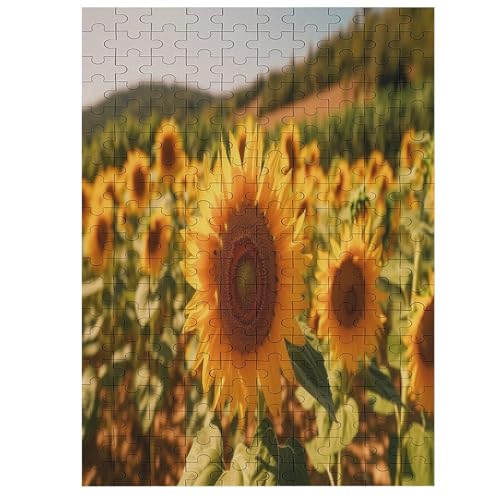 Sunflowers Puzzle 200 PCS - Erwachsenenpuzzle Mit - Geschicklichkeitsspiel Für Die Ganze Familie - Ideal Als Holzpuzzle von NEylim