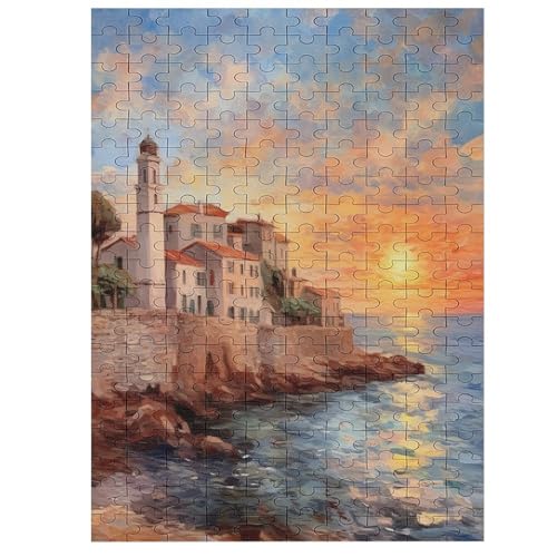 Sunset - 200 Teile Puzzle – - Hochauflösendes - Gelegenheitsspiel – 200 Teile Holzpuzzle 200 PCS von NEylim