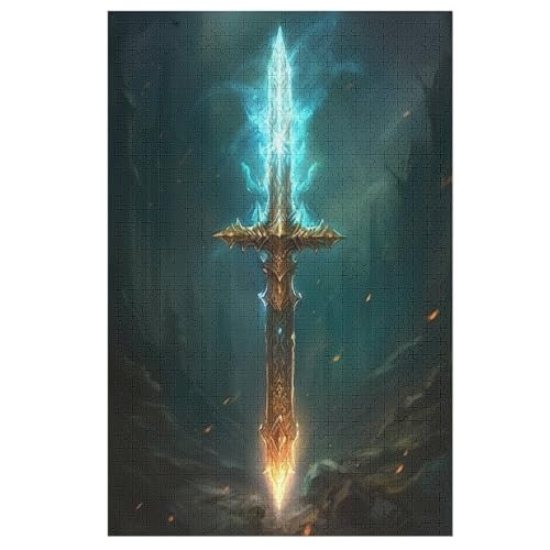 Sword - 1000 Teile Puzzle – Dog - Hochauflösendes - Gelegenheitsspiel – 1000 Teile Holzpuzzle 1000 PCS von NEylim