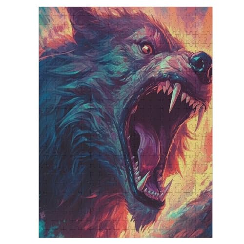 Werwolf - 500 Teile Puzzle – - Hochauflösendes - Gelegenheitsspiel – 500 Teile Holzpuzzle 500 PCS von NEylim