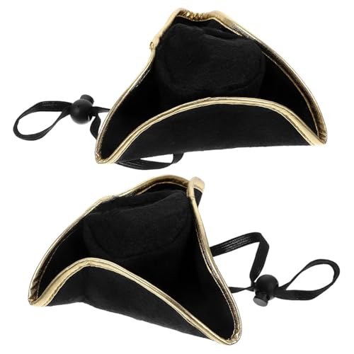 NFEKLFI Dreispitz 2 Pcs Pirate Hüte Stirnbänder Kostüm Kappe Liefert Party Festliche Zubehör Cosplay Prop Event von NFEKLFI
