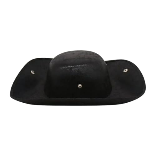 NFEKLFI Dreispitz Piratenhut, Dreispitz, Dekoration, kreative Kopfbedeckung for Bühnenauftritte, Verkleidungen, Mottopartys, Rollenspiele(Black) von NFEKLFI