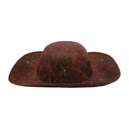 NFEKLFI Dreispitz Piratenhut, Dreispitz, Dekoration, kreative Kopfbedeckung for Bühnenauftritte, Verkleidungen, Mottopartys, Rollenspiele(Brown) von NFEKLFI