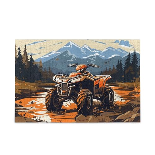 NFMILI ATV Offroading-Puzzles aus Holz, 1000 Teile, für Erwachsene, Teenager, Kinder, Familien, DIY-Freizeitspiel NFMILI ATV Offroading-Puzzles aus Holz, 1000 Teile, für Erwachsene, Teenager, Kinder, Familien, DIY-Freizeitspiel von NFMILI