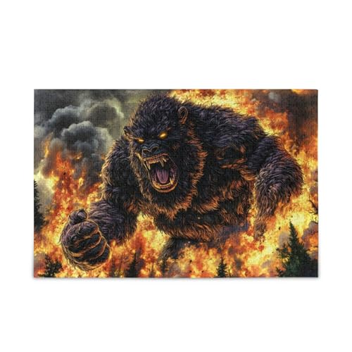 NFMILI Angry Sasquatch Jigsaw Puzzles 500 Teile für Erwachsene Familien Zigsaw Puzlle Spiel 20,5 × 37,8 cm NFMILI Angry Sasquatch Jigsaw Puzzles 500 Teile für Erwachsene Familien Zigsaw Puzlle Spiel 20,5 × 37,8 cm von NFMILI