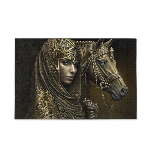 NFMILI Beautiful Woman Horse Jigsaw Puzzles 1000 Pieces Wooden for Adults Teen Kids Families DIY Leisure Game 29.5 × 50.0 cm NFMILI Beautiful Woman Horse Jigsaw Puzzles 1000 Pieces Wooden for Adults Teen Kids Families DIY Leisure Game 29.5 × 50.0 cm von NFMILI