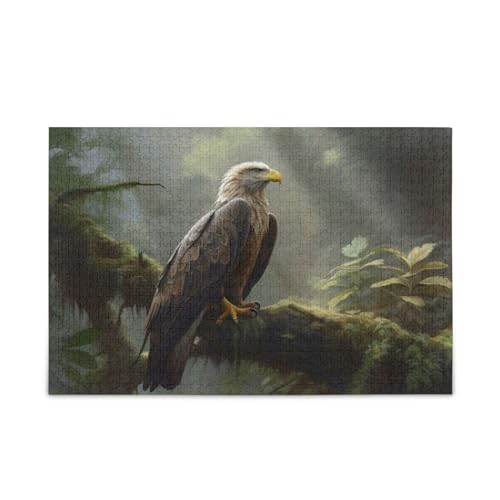 NFMILI Bird Branch Sun Jigsaw Puzzles 1000 Teile Holz für Erwachsene Familien DIY Freizeitspiel 20,5 × 37,8 cm von NFMILI