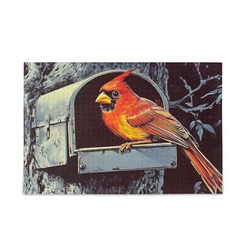 NFMILI Bird Mailbox Jigsaw Puzzles 500 Teile für Erwachsene Familien Zigsaw Puzlle Spiel 20,5 × 37,8 cm NFMILI Bird Mailbox Jigsaw Puzzles 500 Teile für Erwachsene Familien Zigsaw Puzlle Spiel 20,5 × 37,8 cm von NFMILI