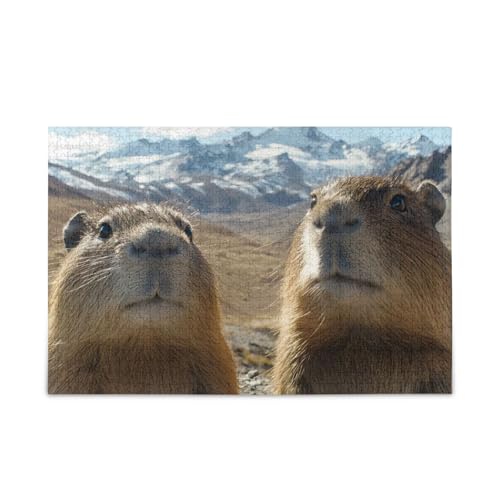 NFMILI Capybara Mountain Jigsaw Puzzles 500 Teile für Erwachsene Familien Zigsaw Puzlle Spiel 20,5 × 37,8 cm NFMILI Capybara Mountain Jigsaw Puzzles 500 Teile für Erwachsene Familien Zigsaw Puzlle Spiel 20,5 × 37,8 cm von NFMILI