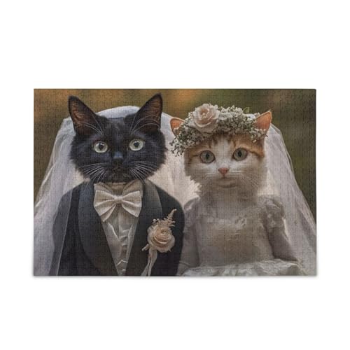 NFMILI Cats Black Whitening Jigsaw Puzzles 500 Teile für Erwachsene Familien Zigsaw Puzlle Spiel 20,5 × 37,8 cm NFMILI Cats Black Whitening Jigsaw Puzzles 500 Teile für Erwachsene Familien Zigsaw Puzlle Spiel 20,5 × 37,8 cm von NFMILI