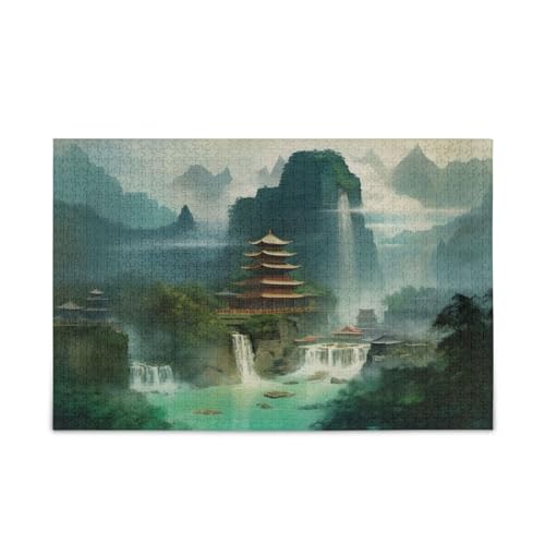 NFMILI Der Turm des Ostens Puzzles 1000 Teile Holz für Erwachsene Familien DIY Freizeitspiel 20,5 × 37,8 cm NFMILI Der Turm des Ostens Puzzles 1000 Teile Holz für Erwachsene Familien DIY Freizeitspiel 20,5 × 37,8 cm von NFMILI