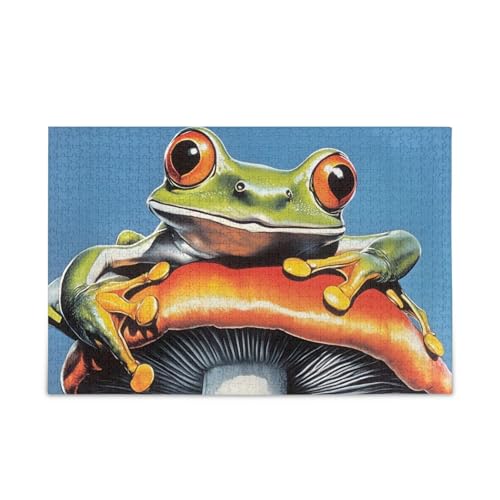 NFMILI Frosch Pilz Puzzle 500 Teile für Erwachsene Familien Zigsaw Puzlle Spiel 20,5 × 37,8 cm NFMILI Frosch Pilz Puzzle 500 Teile für Erwachsene Familien Zigsaw Puzlle Spiel 20,5 × 37,8 cm von NFMILI