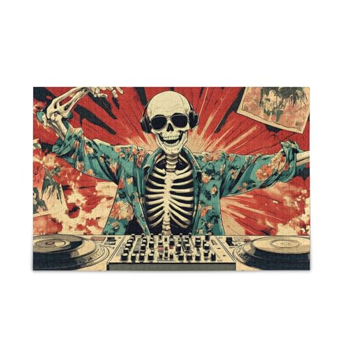 NFMILI Hip-Hop-Skelett-Puzzles 500 Teile für Erwachsene Familien Zigsaw Puzlle 20,5 × 37,8 cm NFMILI Hip-Hop-Skelett-Puzzles 500 Teile für Erwachsene Familien Zigsaw Puzlle 20,5 × 37,8 cm von NFMILI
