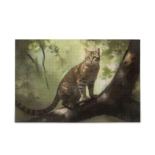 NFMILI Katzenbaum Ast Puzzles 1000 Teile Holz für Erwachsene Familien DIY Freizeitspiel 20,5 × 37,8 cm NFMILI Katzenbaum Ast Puzzles 1000 Teile Holz für Erwachsene Familien DIY Freizeitspiel 20,5 × 37,8 cm von NFMILI