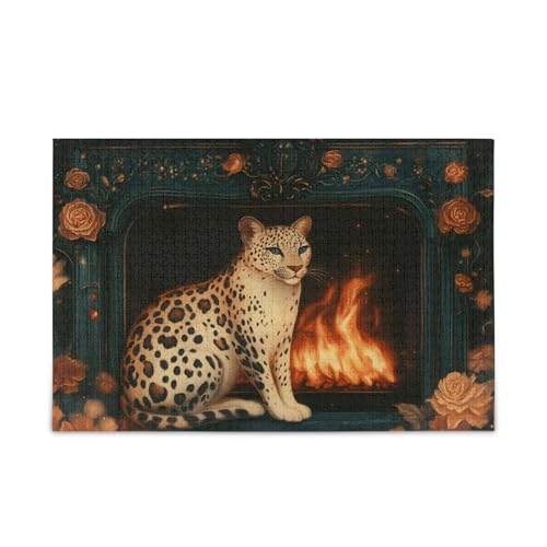 NFMILI Leopard Vintage Jigsaw Puzzles 500 Teile für Erwachsene Familien Zigsaw Puzlle Spiel 20,5 × 37,8 cm NFMILI Leopard Vintage Jigsaw Puzzles 500 Teile für Erwachsene Familien Zigsaw Puzlle Spiel 20,5 × 37,8 cm von NFMILI