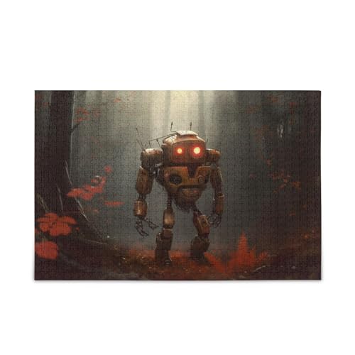 NFMILI Leuchtende Roboter Puzzles 1000 Teile Holz für Erwachsene Familien DIY Freizeitspiel 19,7 × 74,9 cm NFMILI Leuchtende Roboter Puzzles 1000 Teile Holz für Erwachsene Familien DIY Freizeitspiel 19,7 × 74,9 cm von NFMILI