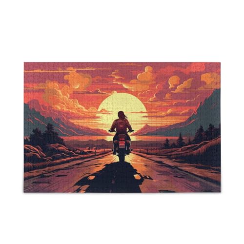 NFMILI Motorrad-Puzzle, 1000 Teile, aus Holz, für Erwachsene, Teenager, Kinder, Familien, DIY-Freizeitspiel, 29,5 × 50 cm NFMILI Motorrad-Puzzle, 1000 Teile, aus Holz, für Erwachsene, Teenager, Kinder, Familien, DIY-Freizeitspiel, 29,5 × 50 cm von NFMILI