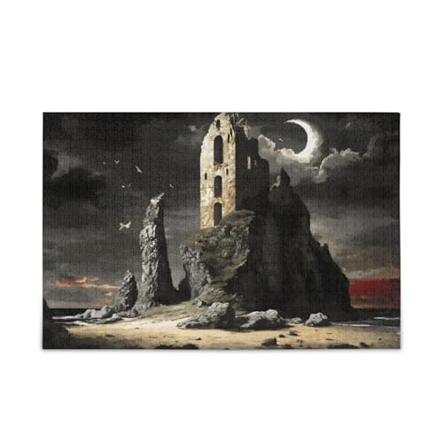 NFMILI Mystery Wild Jigsaw Puzzles 500 Teile für Erwachsene Familien Zigsaw Puzlle Spiel 20,5 × 37,8 cm von NFMILI