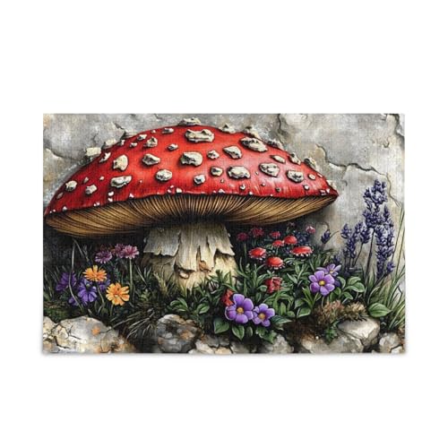 NFMILI Pilz-Wand-Puzzles 500 Teile für Erwachsene Familien Zigsaw Puzlle Spiel 20,5 × 37,8 cm NFMILI Pilz-Wand-Puzzles 500 Teile für Erwachsene Familien Zigsaw Puzlle Spiel 20,5 × 37,8 cm von NFMILI