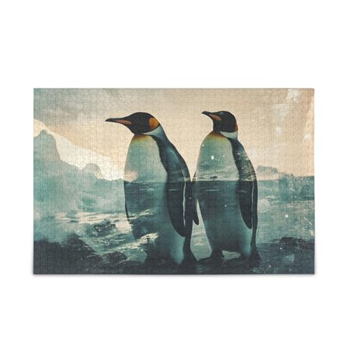 NFMILI Pinguine Puzzle 500 Teile für Erwachsene Familien Zigsaw Puzlle Spiel 20,5 × 37,8 cm NFMILI Pinguine Puzzle 500 Teile für Erwachsene Familien Zigsaw Puzlle Spiel 20,5 × 37,8 cm von NFMILI