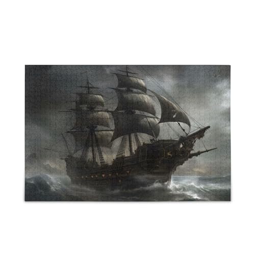 NFMILI Piratenschiff Wolkige Puzzles 1000 Teile Holz für Erwachsene Familien DIY Freizeitspiel 19,7 × 74,9 cm NFMILI Piratenschiff Wolkige Puzzles 1000 Teile Holz für Erwachsene Familien DIY Freizeitspiel 19,7 × 74,9 cm von NFMILI