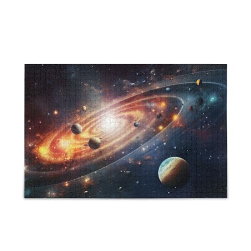 NFMILI Planet Sonnensystem Puzzle 1000 Teile Holz für Erwachsene Teen Kinder Familien DIY Freizeitspiel 20,5 × 37,8 cm NFMILI Planet Sonnensystem Puzzle 1000 Teile Holz für Erwachsene Teen Kinder Familien DIY Freizeitspiel 20,5 × 37,8 cm von NFMILI