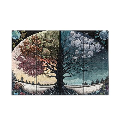 NFMILI Seasons Fantasy Puzzles 1000 Teile Holz für Erwachsene Teen Familien DIY Freizeit Spiel NFMILI Seasons Fantasy Puzzles 1000 Teile Holz für Erwachsene Teen Familien DIY Freizeit Spiel von NFMILI