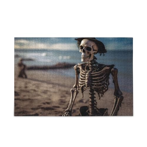 NFMILI Skulls Seafront Jigsaw Puzzles 1000 Teile Holz für Erwachsene Familien DIY Freizeitspiel 19,7 × 74,9 cm NFMILI Skulls Seafront Jigsaw Puzzles 1000 Teile Holz für Erwachsene Familien DIY Freizeitspiel 19,7 × 74,9 cm von NFMILI