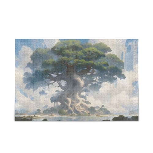NFMILI Sky Tree Clouds Jigsaw Puzzles 1000 Teile Holz für Erwachsene Familien DIY Freizeitspiel 20,5 × 37,8 cm NFMILI Sky Tree Clouds Jigsaw Puzzles 1000 Teile Holz für Erwachsene Familien DIY Freizeitspiel 20,5 × 37,8 cm von NFMILI