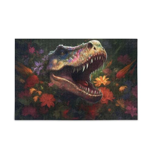 NFMILI Tierkopf Floral Jigsaw Puzzles 1000 Teile Holz für Erwachsene Familien DIY Freizeitspiel 19,7 × 74,9 cm NFMILI Tierkopf Floral Jigsaw Puzzles 1000 Teile Holz für Erwachsene Familien DIY Freizeitspiel 19,7 × 74,9 cm von NFMILI