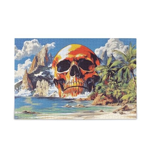 NFMILI Totenkopf-Landschaftspuzzles 500 Teile für Erwachsene Familien Zigsaw Puzlle Spiel 20,5 × 37,8 cm NFMILI Totenkopf-Landschaftspuzzles 500 Teile für Erwachsene Familien Zigsaw Puzlle Spiel 20,5 × 37,8 cm von NFMILI