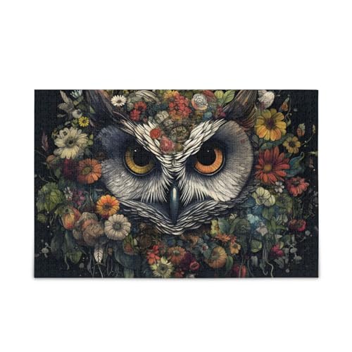NFMILI Vogelkopf Blumen Puzzle 1000 Teile Holz für Erwachsene Familien DIY Freizeitspiel 20,5 × 37,8 cm NFMILI Vogelkopf Blumen Puzzle 1000 Teile Holz für Erwachsene Familien DIY Freizeitspiel 20,5 × 37,8 cm von NFMILI