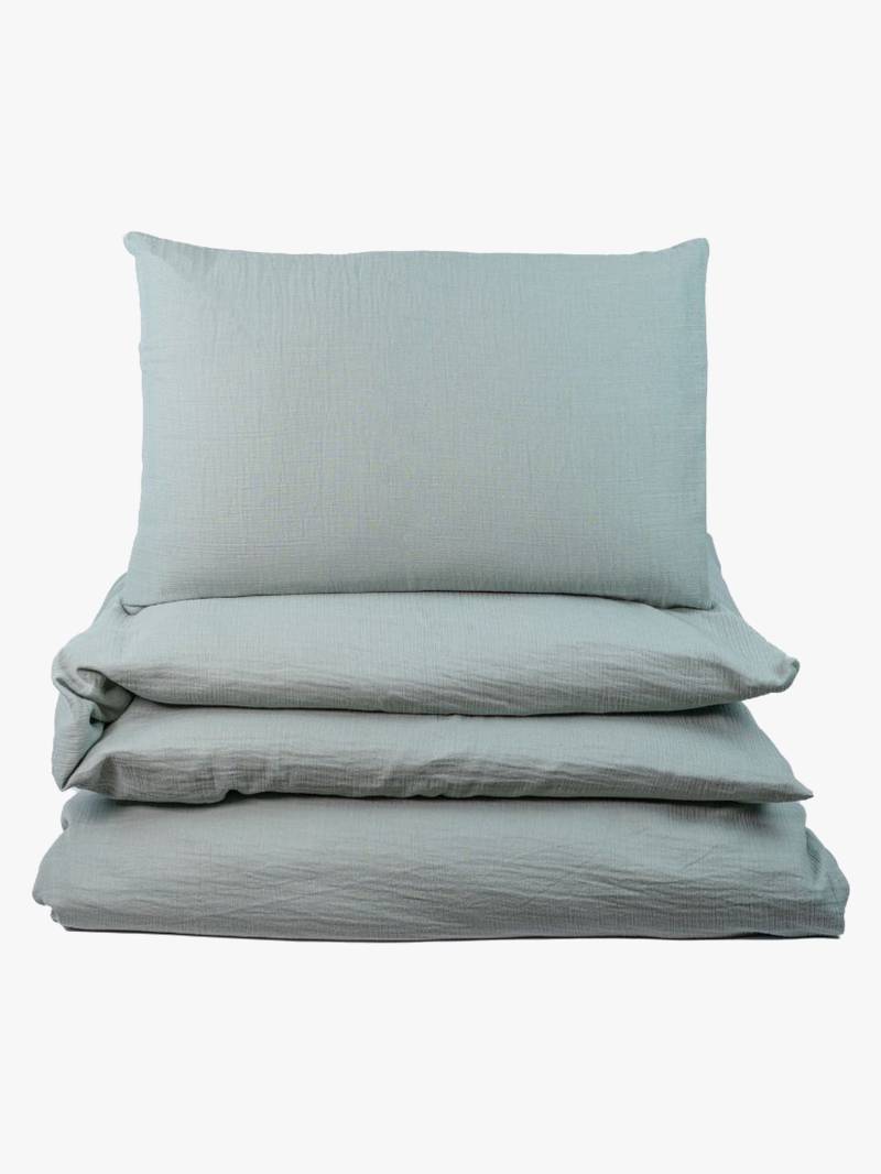 NG Baby Bettwäsche Babybett Musselin 100x130, Frosty Green von NG Baby