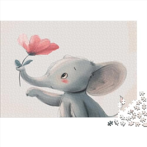 Elephant Erwachsene Puzzle 1000 Teile Nachhaltiges Lernpuzzle Für Erwachsene Spielzeug Für Geschenk Alle Erwachsenen Puzzle 1000 Teile 1000 Teile (75 x 50 cm) von NGCZL9FGD