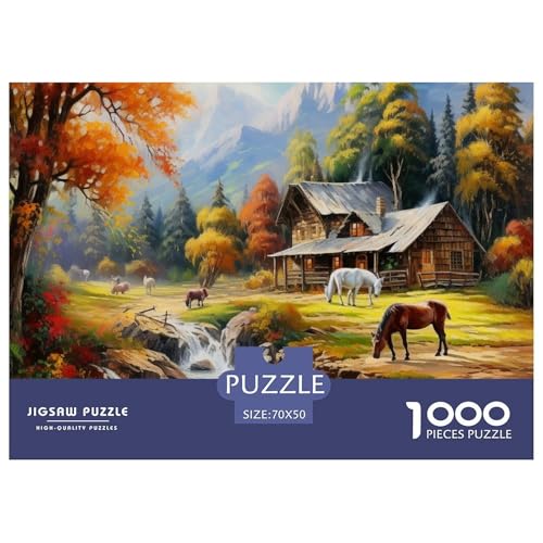 Berghütte Puzzle 1000 Teile Schwer Puzzle Spielzeug Pädagogisches Spiel Impossible Herausforderung Spielzeug Für Erwachsene Und Kinder Ab 12 Jahren 70x50cm/1000pcs Berghütte Puzzle 1000 Teile Schwer Puzzle Spielzeug Pädagogisches Spiel Impossible Herausforderung Spielzeug Für Erwachsene Und Kinder Ab 12 Jahren 70x50cm/1000pcs von NGGADIWEG