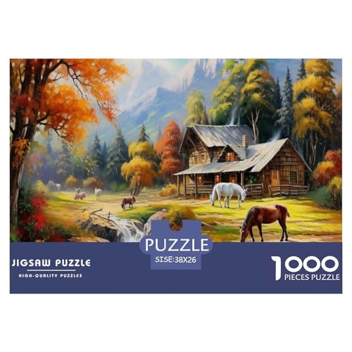Berghütte Puzzles 1000 Teile Schwer Puzzle Spielzeug Lernspiel Impossible Herausforderung Spielzeug Für Erwachsene Und Kinder Ab 12 Jahren 38x26cm/1000pcs Berghütte Puzzles 1000 Teile Schwer Puzzle Spielzeug Lernspiel Impossible Herausforderung Spielzeug Für Erwachsene Und Kinder Ab 12 Jahren 38x26cm/1000pcs von NGGADIWEG