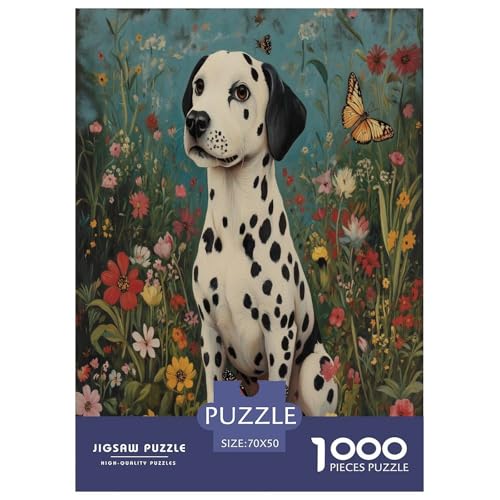 DALMATISCHE Puzzles 1000 Teile Schwer Puzzle Spielzeug Lernspiel Impossible Herausforderung Spielzeug Für Erwachsene Und Kinder in Bewährter 70x50cm/1000pcs von NGGADIWEG