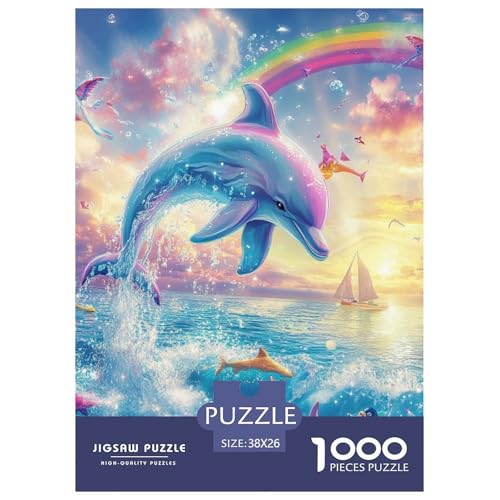 Delphin Puzzle 1000-teilige Schwer Puzzle Spielzeug Pädagogisches Spiel Impossible Herausforderungsspielzeug Für Erwachsene Und Kinder in Bewährter 38x26cm/1000pcs Delphin Puzzle 1000-teilige Schwer Puzzle Spielzeug Pädagogisches Spiel Impossible Herausforderungsspielzeug Für Erwachsene Und Kinder in Bewährter 38x26cm/1000pcs von NGGADIWEG