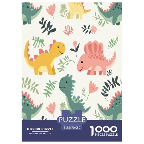 Dinosaurier Puzzle 1000-teilige Schwer Puzzle Spielzeug Pädagogisches Spiel Impossible Herausforderung Spielzeug Für Erwachsene Und Kinder in Bewährter 70x50cm/1000pcs von NGGADIWEG