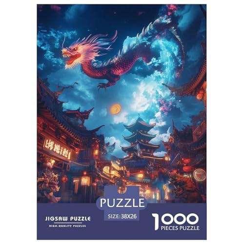 Drachen Puzzle 1000-teilige Schwer Puzzle Spielzeug Pädagogisches Spiel Impossible Herausforderung Spielzeug Für Erwachsene Kinder 38x26cm/1000pcs Drachen Puzzle 1000-teilige Schwer Puzzle Spielzeug Pädagogisches Spiel Impossible Herausforderung Spielzeug Für Erwachsene Kinder 38x26cm/1000pcs von NGGADIWEG