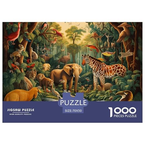 Dschungeltiere Puzzle 1000-teilige Schwer Puzzle Spielzeug Pädagogisches Spiel Impossible Herausforderungsspielzeug Für Erwachsene Und Kinder in Bewährter 70x50cm/1000pcs Dschungeltiere Puzzle 1000-teilige Schwer Puzzle Spielzeug Pädagogisches Spiel Impossible Herausforderungsspielzeug Für Erwachsene Und Kinder in Bewährter 70x50cm/1000pcs von NGGADIWEG
