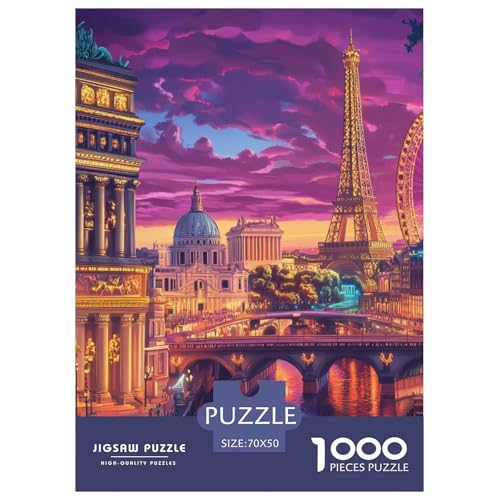 Eiffelturm Puzzle 1000 Teile Schwer Puzzle Spielzeug Pädagogisches Spiel Impossible Herausforderungsspielzeug Für Erwachsene Und Kinder Ab 12 Jahren 70x50cm/1000pcs Eiffelturm Puzzle 1000 Teile Schwer Puzzle Spielzeug Pädagogisches Spiel Impossible Herausforderungsspielzeug Für Erwachsene Und Kinder Ab 12 Jahren 70x50cm/1000pcs von NGGADIWEG